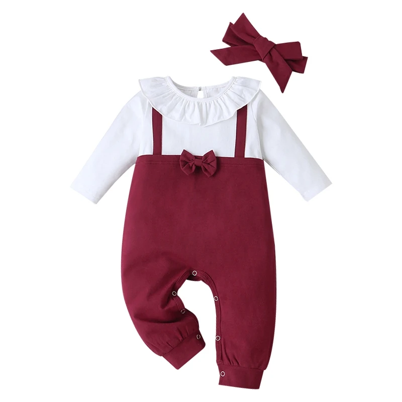 2021 Spring Baby Fake Two-piece Color Matching Lace Round Neck Long-sleeved Long-climbing One-piece Suit With Headgear Red 86cm
2021 Spring Baby Fake Two-piece Color Matching Lace Round Neck Long-sleeved Long-climbing One-piece Suit With Headgear Red 86cm