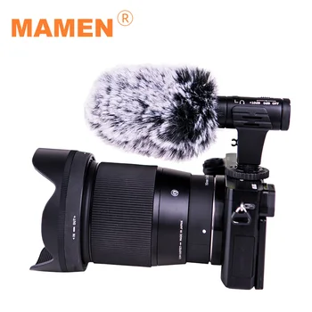 MAMEN Studio Recording Microphone 3.5mm Plug + Micro USB Charging Microphone for Smartphone DSLR DV Youtube Vlog 
MAMEN Studio Recording Microphone 3.5mm Plug + Micro USB Charging Microphone for Smartphone DSLR DV Youtube Vlog