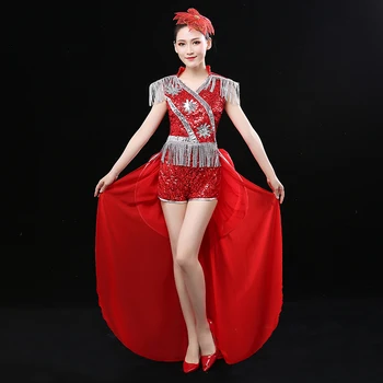 Nightclub Bar Ds Costume Sexy Female Dj Singer Dance Costume Tassel Jazz Dance Stage Performance Costume Disfraz Mujer Sexy
Nightclub Bar Ds Costume Sexy Female Dj Singer Dance Costume Tassel Jazz Dance Stage Performance Costume Disfraz Mujer Sexy