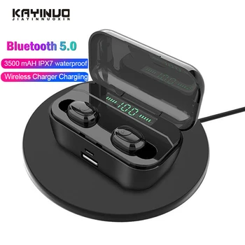 TWS IPX7 Waterproof Bluetooth 5.0 Earphones 3500mAh Power Wireless Handsfree Earbuds LED Display Wireless charging Headsets
TWS IPX7 Waterproof Bluetooth 5.0 Earphones 3500mAh Power Wireless Handsfree Earbuds LED Display Wireless charging Headsets