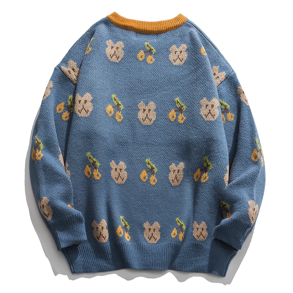 Embroidery Bears Knitted Sweaters Oversize Streetwear Hip Hop Men 2020 Winter Harajuku Casual Knitwear Sweater Fashion Tops Male 22 H19f58cf4b71e4b2aa4589c3313a9e2aeQ