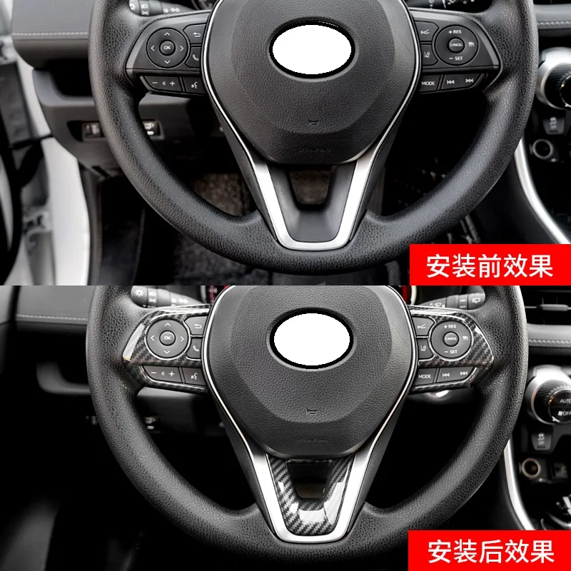 For Toyota 2020 rav4 car steering wheel decorative frame button sequin interior modification accessories
For Toyota 2020 rav4 car steering wheel decorative frame button sequin interior modification accessories