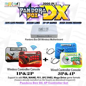 Pandora Box DX 3000 in 1 4P Controller Set Wireless and Wired controller can 3P 4P game Plug and Play 3D tekken Killer instinct
Pandora Box DX 3000 in 1 4P Controller Set Wireless and Wired controller can 3P 4P game Plug and Play 3D tekken Killer instinct