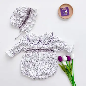 Baby Girls Bodysuit Baby Autumn Clothing Floral Print Girls Long Sleeve Jumpsuit With Hat Newborn Toddler Clothes Outfits
Baby Girls Bodysuit Baby Autumn Clothing Floral Print Girls Long Sleeve Jumpsuit With Hat Newborn Toddler Clothes Outfits