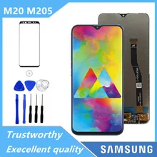 Ensemble écran tactile LCD de remplacement, SAMSUNG Galaxy M20 2019 SM-M205 M205F=