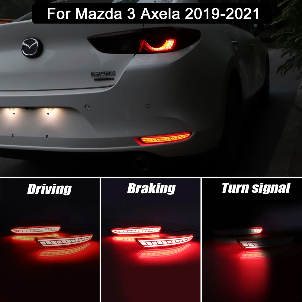 Светодиодная лампа для заднего бампера, отражатель, светильник поворота, задний стоп-сигнал, хосветильник сигнал для Mazda 3 Axela Sedan 2019 2020 2021
Светодиодная лампа для заднего бампера, отражатель, светильник поворота, задний стоп-сигнал, хосветильник сигнал для Mazda 3 Axela Sedan 2019 2020 2021