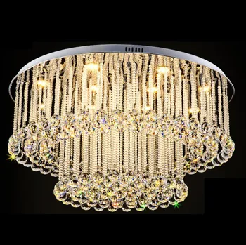 HAIXIANG Crystal Ceiling Lamp LED Flush Mounted Chrome Light Ceiling Lighting Fixtures Round Base
HAIXIANG Crystal Ceiling Lamp LED Flush Mounted Chrome Light Ceiling Lighting Fixtures Round Base