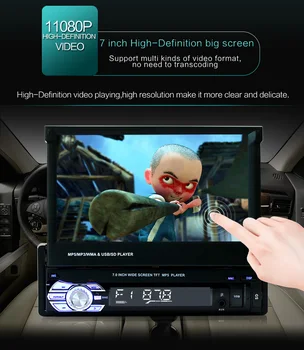 1din Audio Bluetooth Radio Car Stereo receiver 7" HD Retractable Touch Screen Monitor MP5 Player FM USB Rear View Camera
1din Audio Bluetooth Radio Car Stereo receiver 7" HD Retractable Touch Screen Monitor MP5 Player FM USB Rear View Camera