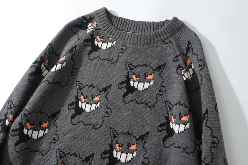 FREE SHIPPING Gengar Sweater Streetwear JKP4453 FREE SHIPPING Gengar Sweater Streetwear JKP4453
