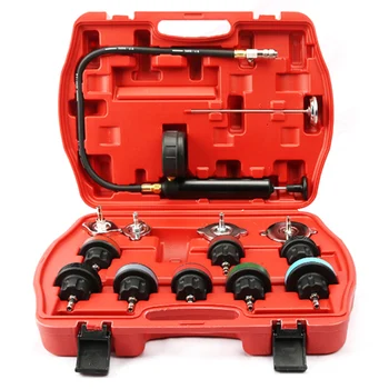 14Pcs Universal Radiator Pressure Tester Kit Car Water Tank Leak Detector
14Pcs Universal Radiator Pressure Tester Kit Car Water Tank Leak Detector