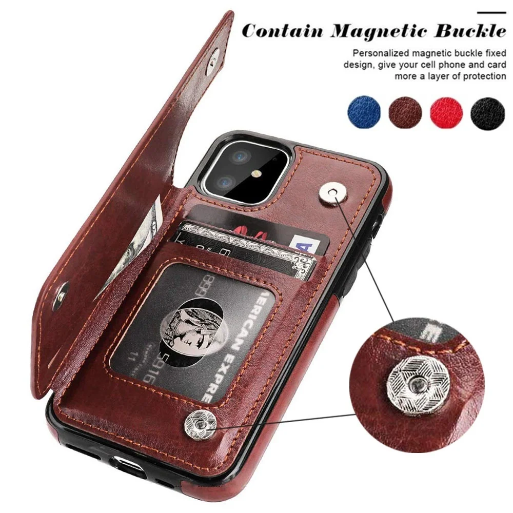 Wallet Case with Clip PU Leather Double Magnetic Buckle Shockproof Case for iPhone 11 11 Pro / 8 7 Plus /6s 6 Plus/ X/XS Max /XR
Wallet Case with Clip PU Leather Double Magnetic Buckle Shockproof Case for iPhone 11 11 Pro / 8 7 Plus /6s 6 Plus/ X/XS Max /XR