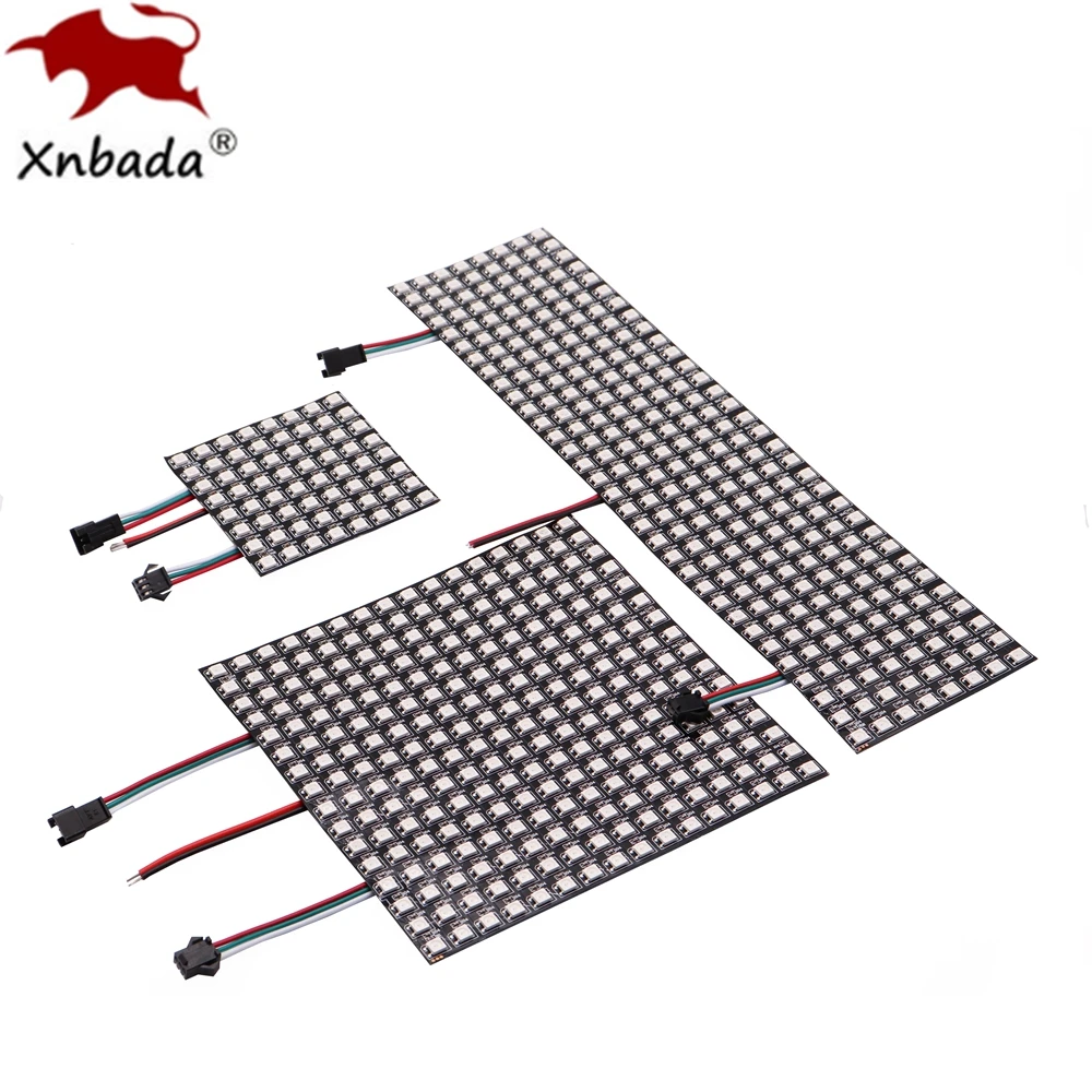 DC5V WS2812B LED Digital Flexible Individually Addressable Panel Light WS2812 8x8 16x16 8*32 Module Matrix Screen
DC5V WS2812B LED Digital Flexible Individually Addressable Panel Light WS2812 8x8 16x16 8*32 Module Matrix Screen