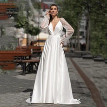 Luxury A-line Wedding Dresses V Neck Beaded Glamorous Tulle Gowns Sleeveless Sexy High Split Robe De Mariée Tailor-Made
Luxury A-line Wedding Dresses V Neck Beaded Glamorous Tulle Gowns Sleeveless Sexy High Split Robe De Mariée Tailor-Made