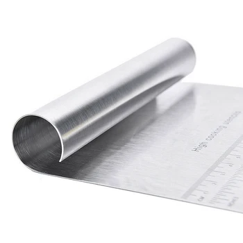 Stainless Steel Pizza Dough Scraper Cutter Flour Pastries Cake Baking Tool for Home Kitchen NIN668
Stainless Steel Pizza Dough Scraper Cutter Flour Pastries Cake Baking Tool for Home Kitchen NIN668