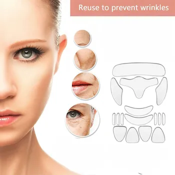 16 PCS/Set Reusable Silicone Anti-wrinkle Face Forehead Sticker Cheek Chin Sticker Facial Patches Wrinkle Remover Strips
16 PCS/Set Reusable Silicone Anti-wrinkle Face Forehead Sticker Cheek Chin Sticker Facial Patches Wrinkle Remover Strips