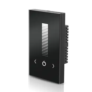 Wall-mounted Glass Touch Panel LED Dimmer Switch Brightness Controller DC 12-24V for Single Color LED Strip Light - Black jk640
Wall-mounted Glass Touch Panel LED Dimmer Switch Brightness Controller DC 12-24V for Single Color LED Strip Light - Black jk640