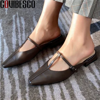 COVIBESCO Women Slippers Concise Thick Heel Mules Summer Square Toe Genuine Leather Casual Shoes Sandals Thick Heels Shoes Woman
COVIBESCO Women Slippers Concise Thick Heel Mules Summer Square Toe Genuine Leather Casual Shoes Sandals Thick Heels Shoes Woman