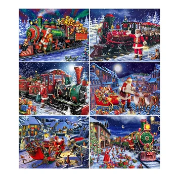 LZAIQIZG Full Square/Round Diamond Painting Santa And Train Rhinestone Picture Diamond Embroidery Christmas Mosaic Home Decor
LZAIQIZG Full Square/Round Diamond Painting Santa And Train Rhinestone Picture Diamond Embroidery Christmas Mosaic Home Decor