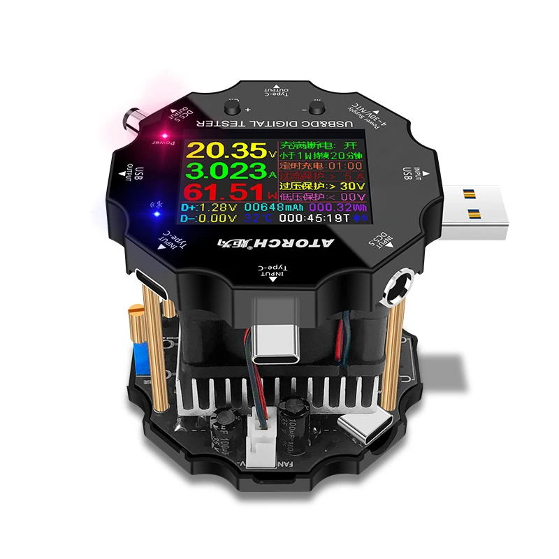 Color APP Battery Tester Electronic Load 18650 Capacity Monitor Indicator Discharge Charge USB Meter 12v Power Supply Detection
Color APP Battery Tester Electronic Load 18650 Capacity Monitor Indicator Discharge Charge USB Meter 12v Power Supply Detection