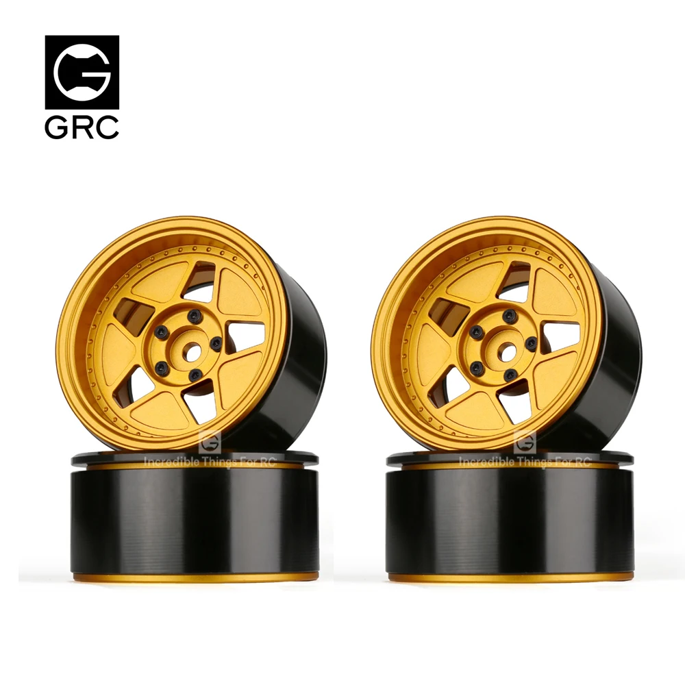 GRC 4PCS G54 1/10 RC Rock Crawler Golden 2.2 Beadlock Tire Wheel Hub Rims for RC Crawler Axial SCX10 CFX VP TRX4 TRX-6 RC 4wd TF
GRC 4PCS G54 1/10 RC Rock Crawler Golden 2.2 Beadlock Tire Wheel Hub Rims for RC Crawler Axial SCX10 CFX VP TRX4 TRX-6 RC 4wd TF