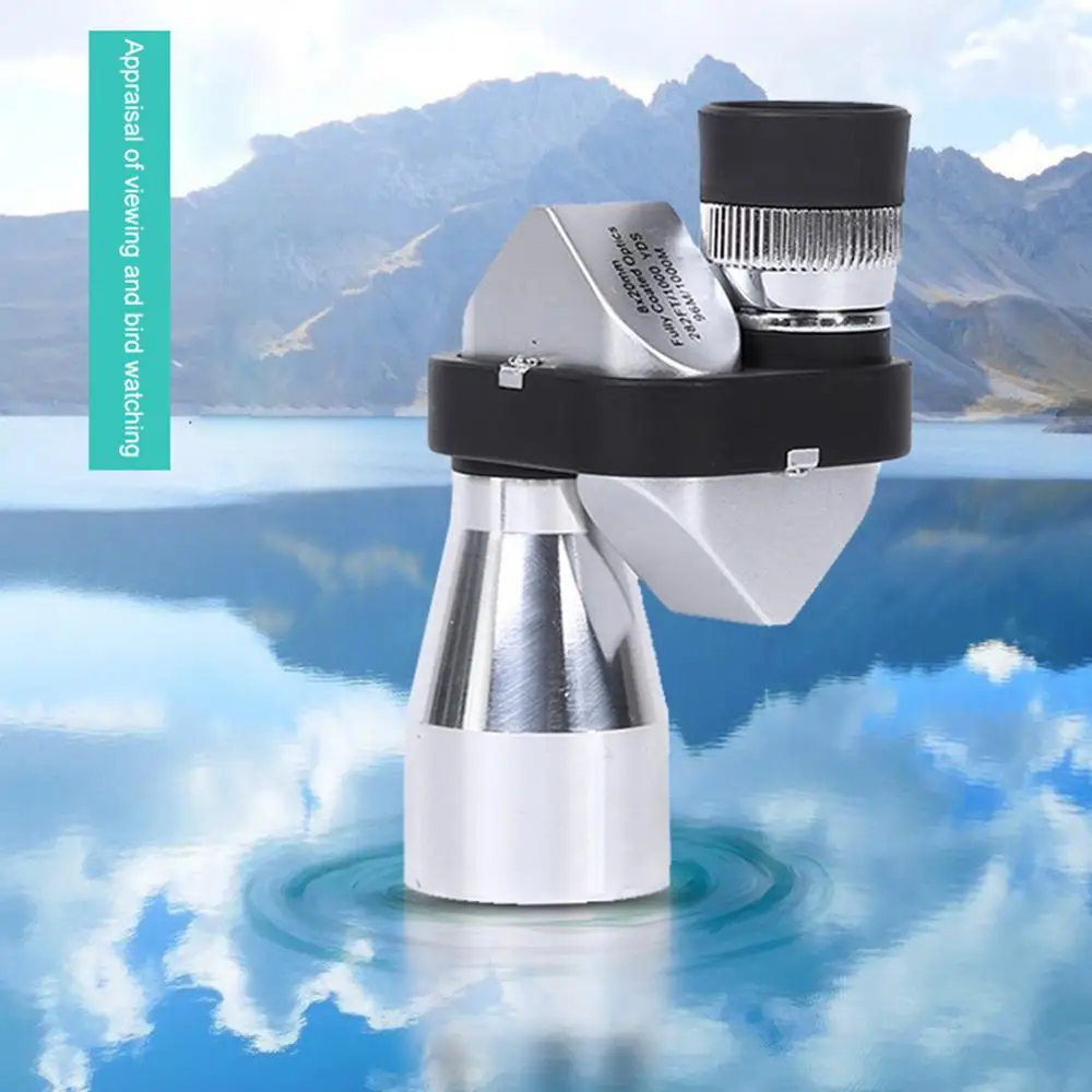 8X20 Angle Metal HD Optical Binoculars Professional Zoom Eyepiece Telescope Micromirror Multiplier Astronomical Eyepiece бинокль