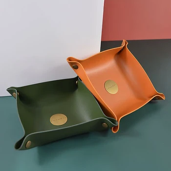 Classic PU Leather Folding Storage Trays Desktop Organizer Sundries Storage Box For Keys Dice Wallet Coin Holder Tray
Classic PU Leather Folding Storage Trays Desktop Organizer Sundries Storage Box For Keys Dice Wallet Coin Holder Tray