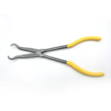 Extra Long Pliers 45° Bent O-Shape 280mm Nose Plier Spark Plug Repairing Tool Universal 
Extra Long Pliers 45° Bent O-Shape 280mm Nose Plier Spark Plug Repairing Tool Universal