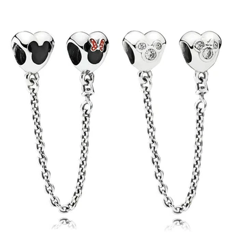 Baofu 925 Sterling Silver Safety Chain Shiny Mickey Minnie Black Red Paired For Original Female Bracelet Jewelry
Baofu 925 Sterling Silver Safety Chain Shiny Mickey Minnie Black Red Paired For Original Female Bracelet Jewelry