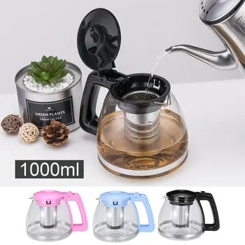 1000ML Clear Glass Tea Set Teapot Heat Resistant Infuser Tea Pot Strainer Kettle Teahouse Drinkware Home Office Teaware Set
1000ML Clear Glass Tea Set Teapot Heat Resistant Infuser Tea Pot Strainer Kettle Teahouse Drinkware Home Office Teaware Set