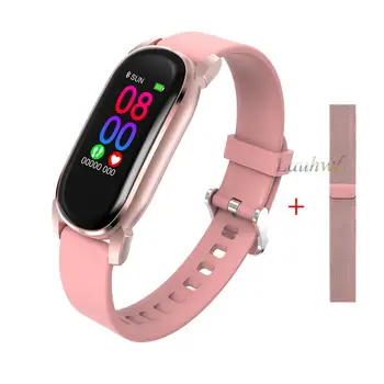 Fashion Women Smart Bracelet Body Temperature Measurement Heart Rate Fitness Tracker Health Wristband For Android IOS pk T1 H8
Fashion Women Smart Bracelet Body Temperature Measurement Heart Rate Fitness Tracker Health Wristband For Android IOS pk T1 H8