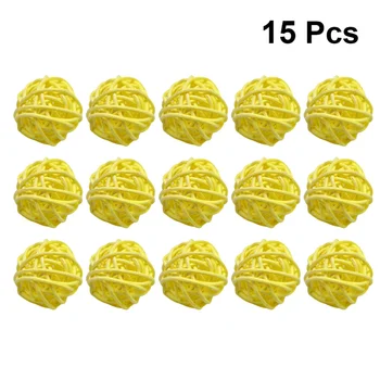 15pcs Wicker Rattan Ball Creative DIY Craft Decorative Ball Hanging Simple Vine Ball for Kindergarten Hotel Bar Home (Yellow 5cm
15pcs Wicker Rattan Ball Creative DIY Craft Decorative Ball Hanging Simple Vine Ball for Kindergarten Hotel Bar Home (Yellow 5cm