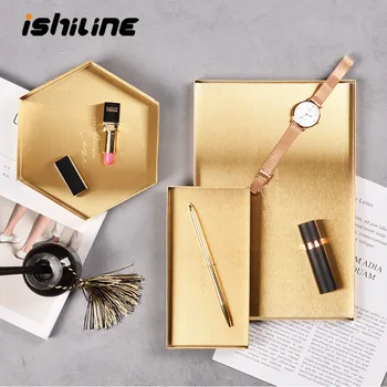 Golden Geometric Storage Tray Nordic Stainless Steel Tray Desktop Cosmetic Jewelry Fruit Tea Tray Sundries Organizer
Golden Geometric Storage Tray Nordic Stainless Steel Tray Desktop Cosmetic Jewelry Fruit Tea Tray Sundries Organizer