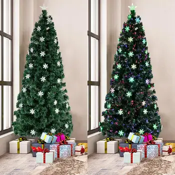 6FT Small Light Fiber Optic New Year Green Tree Christmas-Tree Artificial Xmas Tree For Home Office Decoration 230 Branches
6FT Small Light Fiber Optic New Year Green Tree Christmas-Tree Artificial Xmas Tree For Home Office Decoration 230 Branches