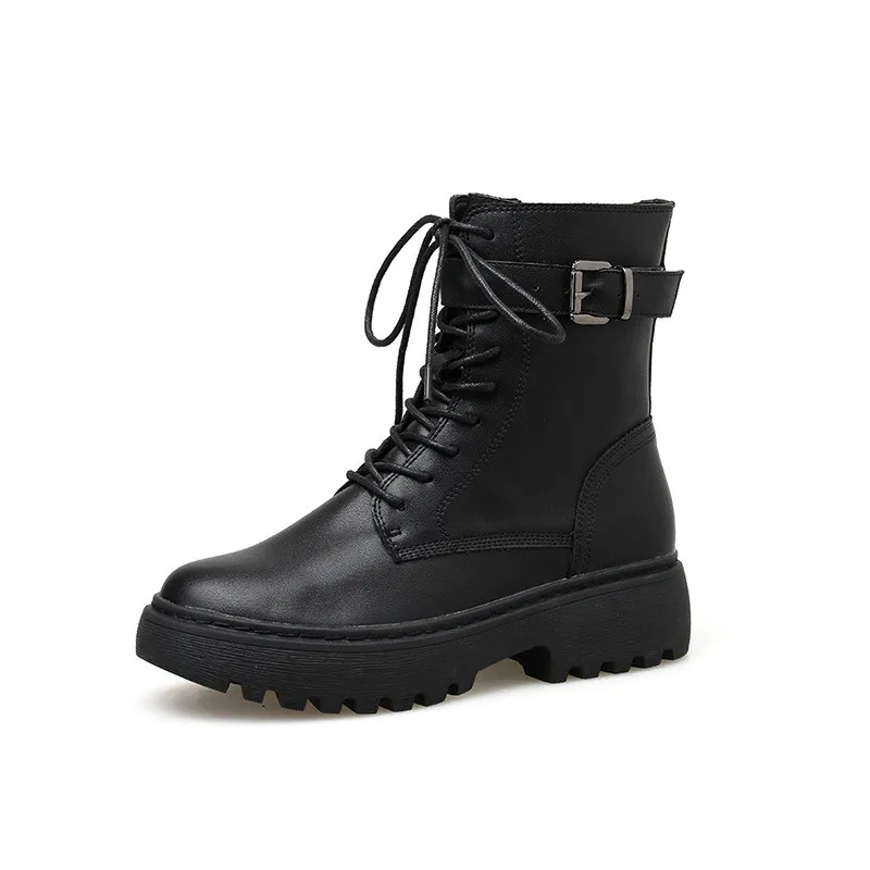 Women in the fall and winter of the new ms Martin boots, flat bottom of the British style thick tube riding a motorcycle boots
Women in the fall and winter of the new ms Martin boots, flat bottom of the British style thick tube riding a motorcycle boots