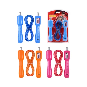 Soft steel wire rope skipping, handle with antiskid particle rope, universal rope skipping training rope for competition
Soft steel wire rope skipping, handle with antiskid particle rope, universal rope skipping training rope for competition