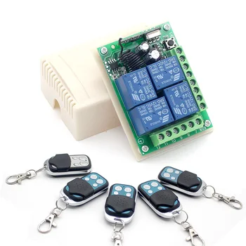 Universal DC 12V 10A 4CH Wireless Remote Switch Relay Module Smart Home Automation Multi-fonction Motor Controller 433MHz Re
Universal DC 12V 10A 4CH Wireless Remote Switch Relay Module Smart Home Automation Multi-fonction Motor Controller 433MHz Re