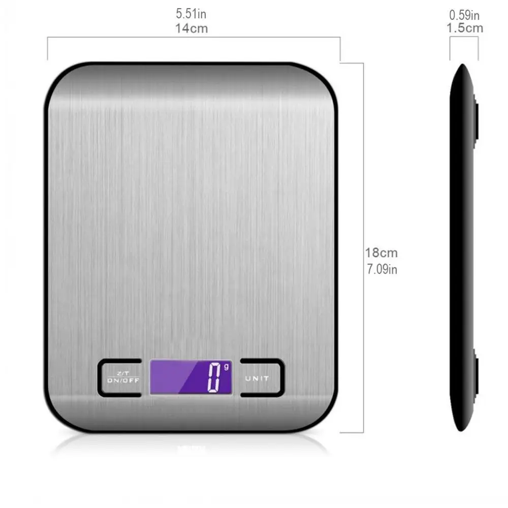 Stainless Steel Kitchen Scale Electronic Weighing 10Kg Household Kitchen Scale Food Mini Gram Scale Jewelry Said
Stainless Steel Kitchen Scale Electronic Weighing 10Kg Household Kitchen Scale Food Mini Gram Scale Jewelry Said
