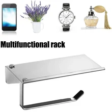 Bathroom Paper Roll Holder Wall Mounted Smartphone Shelf Punching Tissue Rack Anti-drop Organizer for Restaurant Dormitory 
Bathroom Paper Roll Holder Wall Mounted Smartphone Shelf Punching Tissue Rack Anti-drop Organizer for Restaurant Dormitory