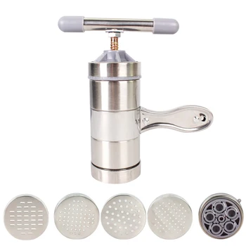 Manual Cookware Home Stainless Steel Noodles Press Machine Breakfast DIY Pasta Maker Portable Kitchen Food With Moulds
Manual Cookware Home Stainless Steel Noodles Press Machine Breakfast DIY Pasta Maker Portable Kitchen Food With Moulds