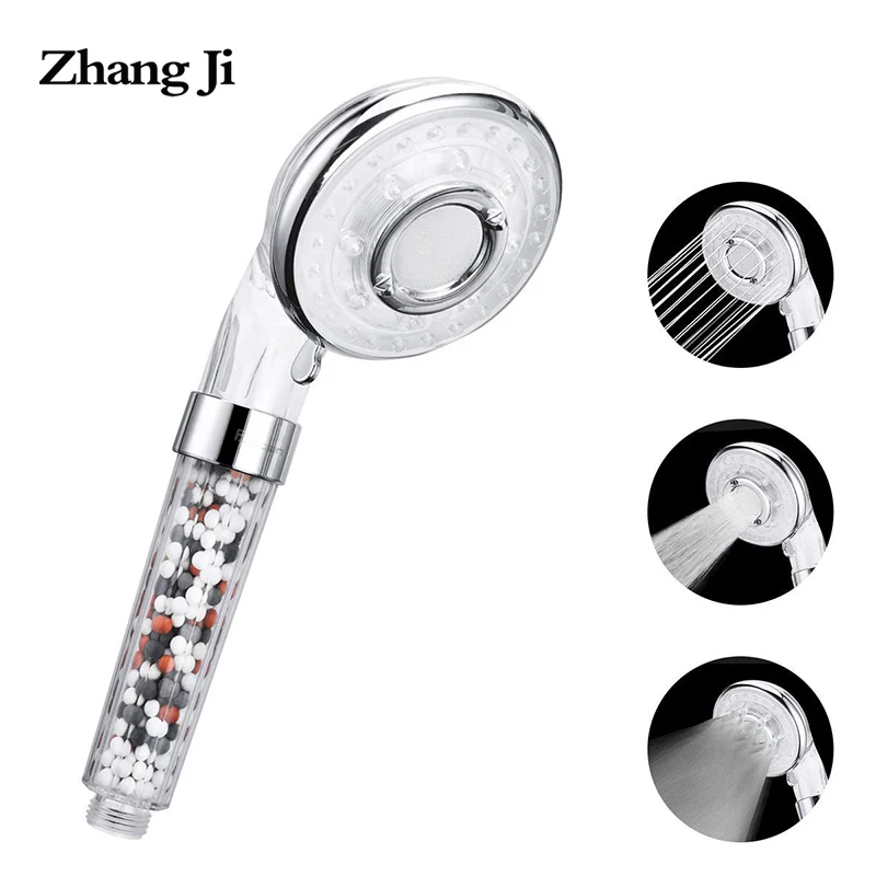 ZhangJi 3-Function Water Saving Shower Head High Pressure and handheld ABS Water Stop Mode with Extra Pack of Filter Beads
ZhangJi 3-Function Water Saving Shower Head High Pressure and handheld ABS Water Stop Mode with Extra Pack of Filter Beads