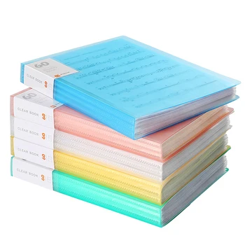 1PC A4 Display Book 40/60 Page Transparent Insert Folder Document Storage Bag for Bank File Office Workplace Family 5 Colors
1PC A4 Display Book 40/60 Page Transparent Insert Folder Document Storage Bag for Bank File Office Workplace Family 5 Colors