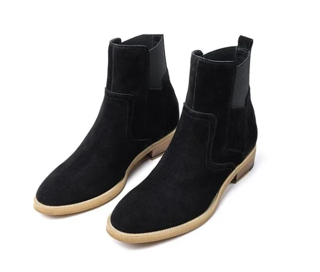 Men's Shoes Fashionable Platform Boots suede Leather Handmade Formal Vintage Stylish Winter chelsea Boot Zapatos De Hombre 4M851 
Men's Shoes Fashionable Platform Boots suede Leather Handmade Formal Vintage Stylish Winter chelsea Boot Zapatos De Hombre 4M851