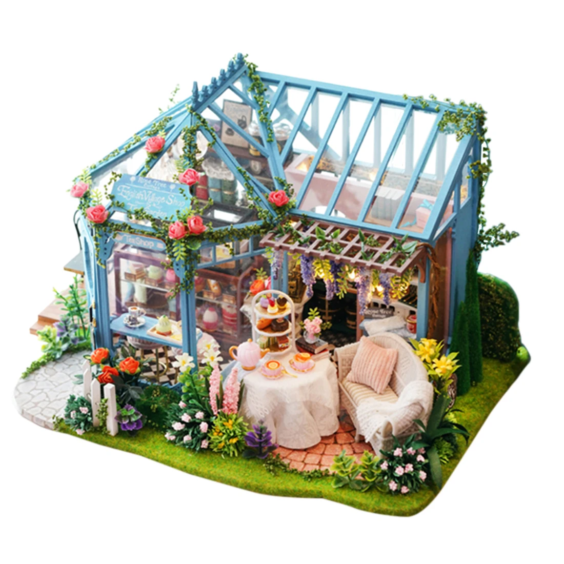 DIY Cabin Assembled Toy Model Set Wooden Rose Garden Tea House Crafts Handmade Assembly House Model Gift Light Music Dust Cover
DIY Cabin Assembled Toy Model Set Wooden Rose Garden Tea House Crafts Handmade Assembly House Model Gift Light Music Dust Cover