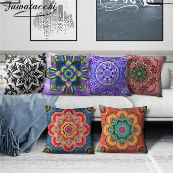 Fuwatacchi Mandala Bohemian Pillowcases Geometric Pattern Cushion Cover Linen Decorative Pillows For Couch Square Pillow Covers 
Fuwatacchi Mandala Bohemian Pillowcases Geometric Pattern Cushion Cover Linen Decorative Pillows For Couch Square Pillow Covers