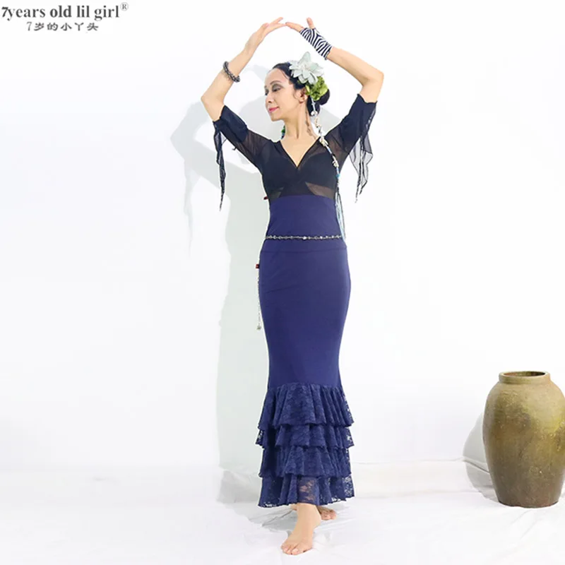 Spanish dance dress Flamenco dance practice skirt Flamenco skirt multilayer spanish skirt dance wear women fishtail skirt ENN01
Spanish dance dress Flamenco dance practice skirt Flamenco skirt multilayer spanish skirt dance wear women fishtail skirt ENN01