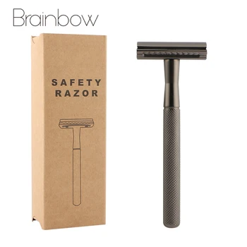 Brainbow 1PC Safety Razor Men's Double Edge Razor Classic Manual Shaving Razor For Women Hair Removal with 5 pcs Shaving Blades
Brainbow 1PC Safety Razor Men's Double Edge Razor Classic Manual Shaving Razor For Women Hair Removal with 5 pcs Shaving Blades