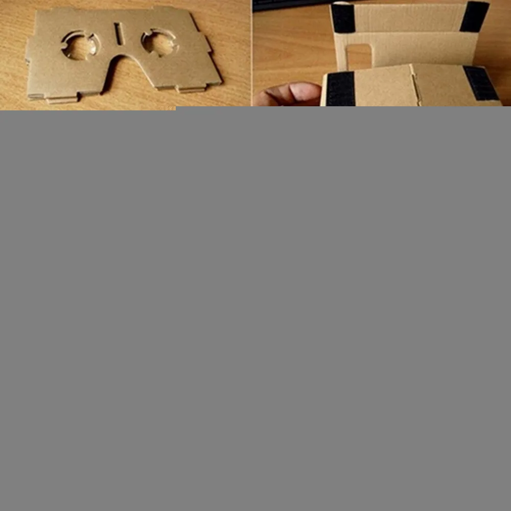 Ulter Clear DIY Cardboard 3D VR Virtual Reality Glasses For Smartphone High quality DIY Magnet Google Cardboards Glasses