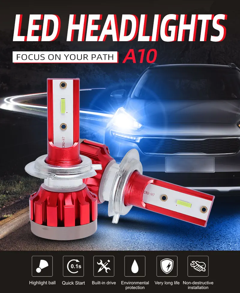 2 Pcs Car Headlight Bulb H4 LED Headlight H1 H7 H11 HB3 HB4 H8 Led Lamp 8000K Auto Bulb 9005 9006
2 Pcs Car Headlight Bulb H4 LED Headlight H1 H7 H11 HB3 HB4 H8 Led Lamp 8000K Auto Bulb 9005 9006