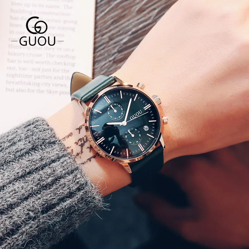 Guou Ancient Europe MEN'S Watch MEN'S Quartz Watch Cool Multi-functional Large Dial Calendar Waterproof Leather Watch Men's
Guou Ancient Europe MEN'S Watch MEN'S Quartz Watch Cool Multi-functional Large Dial Calendar Waterproof Leather Watch Men's