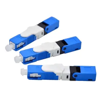 FTTH ESC250D SC APC Single-Mode Fiber Optic Connector for Distribution Boards Maintenance Disaster Recovery of Fiber Networks 
FTTH ESC250D SC APC Single-Mode Fiber Optic Connector for Distribution Boards Maintenance Disaster Recovery of Fiber Networks